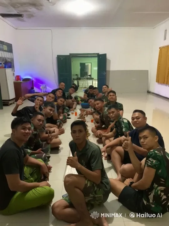 Military Group's Kung Fu Training in Informal Setting – AI Generated Video | Hailuo AI