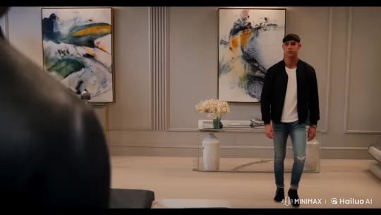 Romantic Encounter Between Young Man and Cristiano Ronaldo in Luxurious Setting – AI Generated Video | Hailuo AI