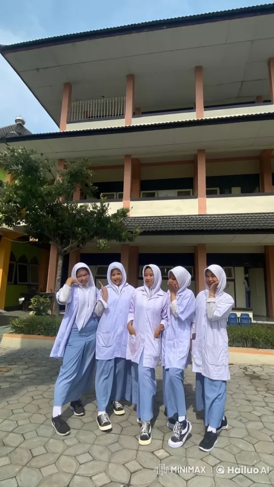 Young Women Perform Energetic Kung Fu in School Setting – AI Generated Video | Hailuo AI