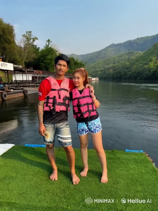 Martial Artists Perform Dynamic Fight on Riverbank – AI Generated Video | Hailuo AI