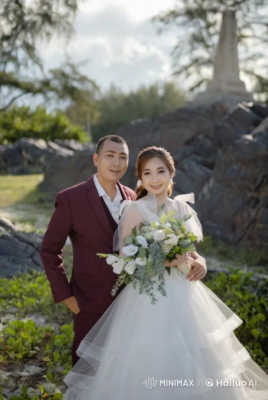Elegant Bride and Groom Engage in Kung Fu Battle – AI Generated Video | Hailuo AI