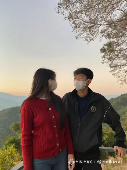 Romantic Kung Fu Sparring on Mountain Balcony at Sunset – AI Generated Video | Hailuo AI