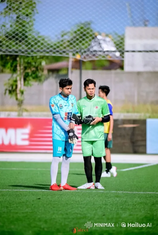 Soccer Field Martial Arts Display by Two Players – AI Generated Video | Hailuo AI