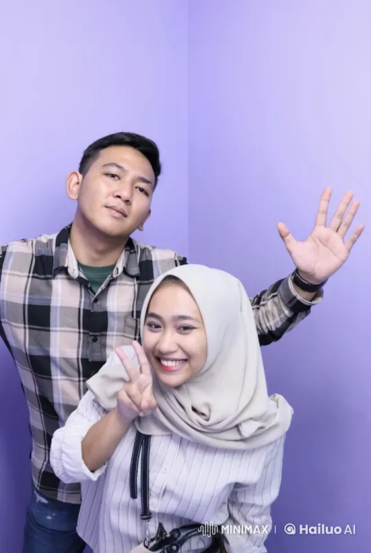 Young Couple Showcases Martial Arts Skills in Colorful Setting – AI Generated Video | Hailuo AI