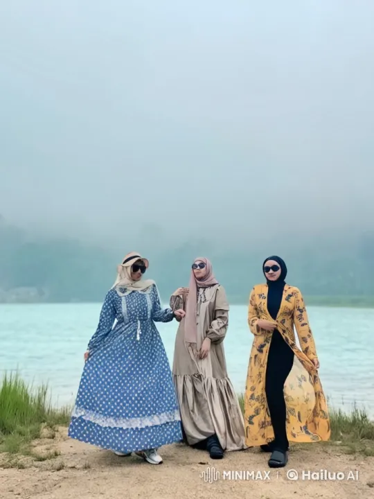 Traditional Dress Women Practicing Kung Fu by Lake – AI Generated Video | Hailuo AI