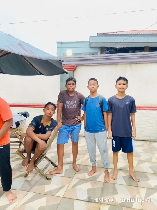 Boys Practicing Kungfu on a Patio – AI Generated Video | Hailuo AI