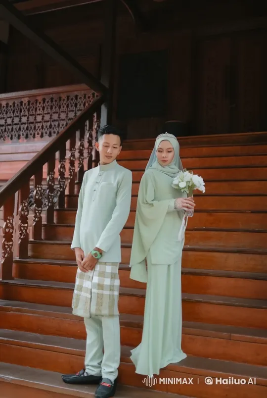 Newlyweds Blend Tradition with Playful Kungfu Poses – AI Generated Video | Hailuo AI