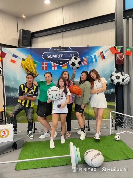 Sports-Themed Party with Energetic Group Activities – AI Generated Video | Hailuo AI