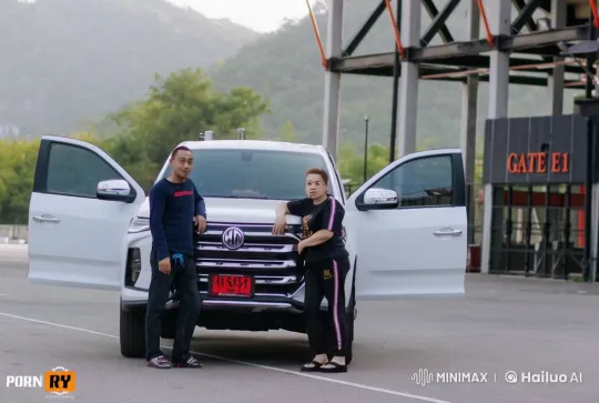 Kung Fu Fight Scene in Front of White MG Vehicle – AI Generated Video | Hailuo AI