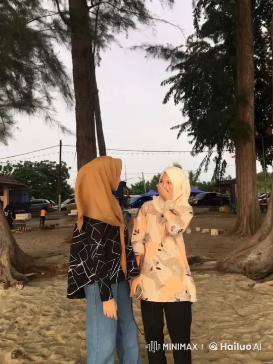 Women Practicing Kung Fu on a Beach with Trees – AI Generated Video | Hailuo AI
