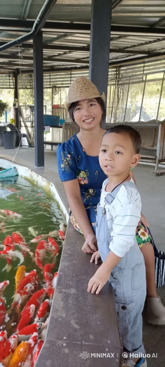 Young Boy Practices Martial Arts by Koi Pool – AI Generated Video | Hailuo AI