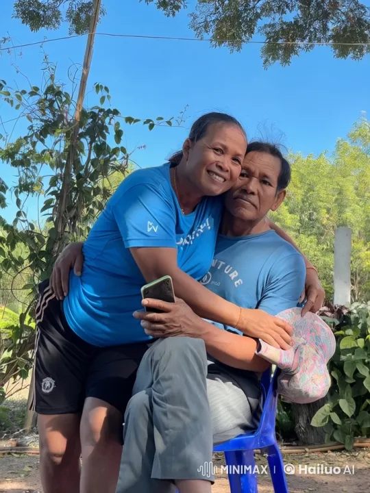 Emotional Separation Scene in Garden Setting – AI Generated Video | Hailuo AI
