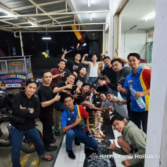 Nighttime Kung Fu Display at Outdoor Food Stand – AI Generated Video | Hailuo AI