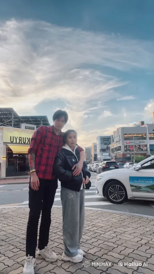 Casual Duo Engage in Intense Street Martial Arts Battle – AI Generated Video | Hailuo AI
