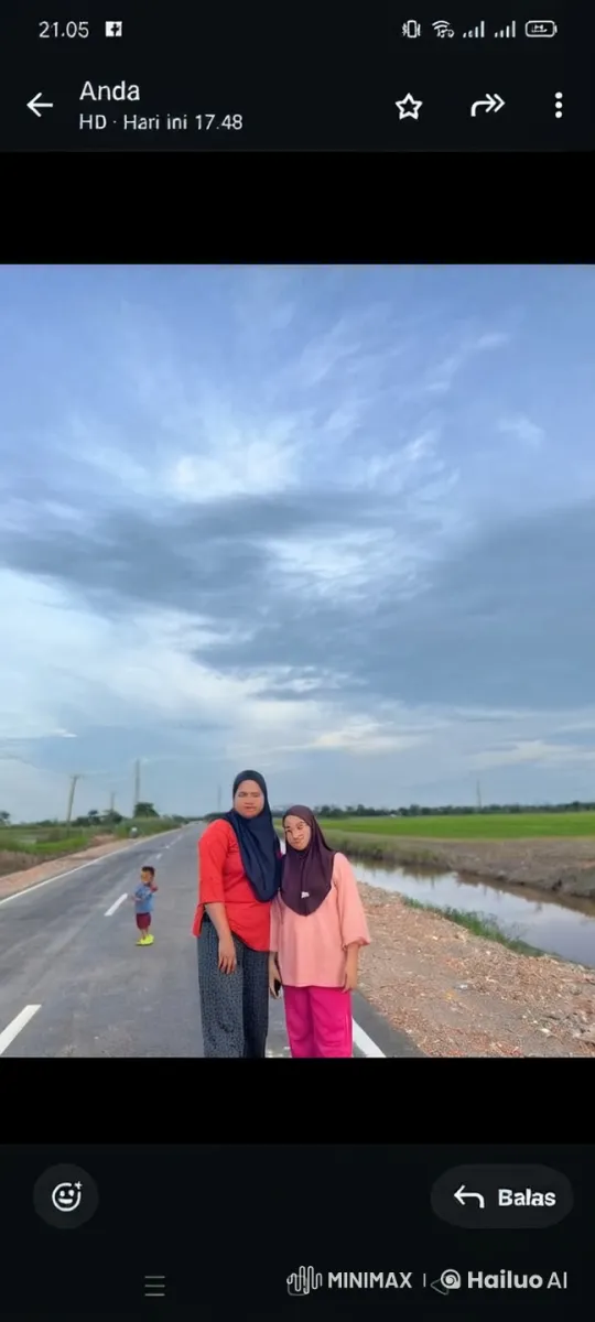 Rural Roadside Serenity with Women and Child – AI Generated Video | Hailuo AI