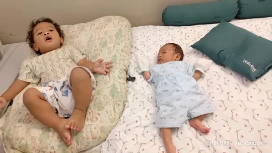 Toddler Practices Kung Fu, Infant Watches Calmly – AI Generated Video | Hailuo AI