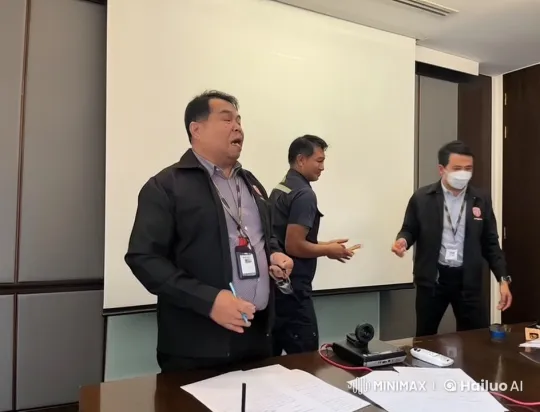 Martial Arts Battle in Meeting Room Setting – AI Generated Video | Hailuo AI