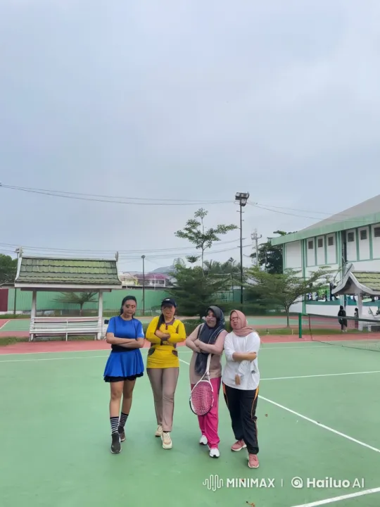 Women Display Martial Arts Skills on Tennis Court – AI Generated Video | Hailuo AI