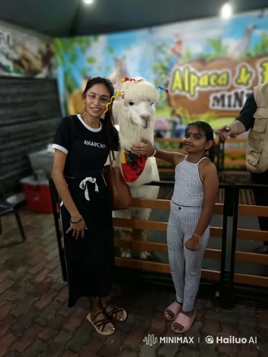 Vibrant Alpaca Setting: Woman and Girl's Energetic Kung-Fu – AI Generated Video | Hailuo AI