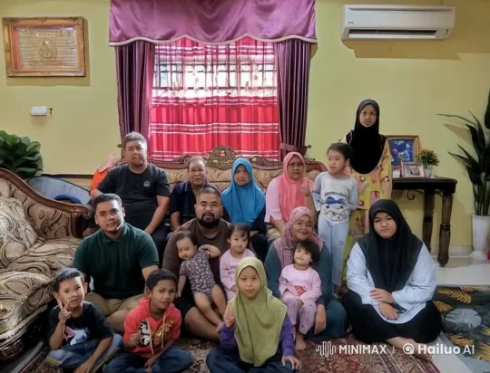 Family Demonstrates Kung Fu Skills in Cozy Living Room – AI Generated Video | Hailuo AI