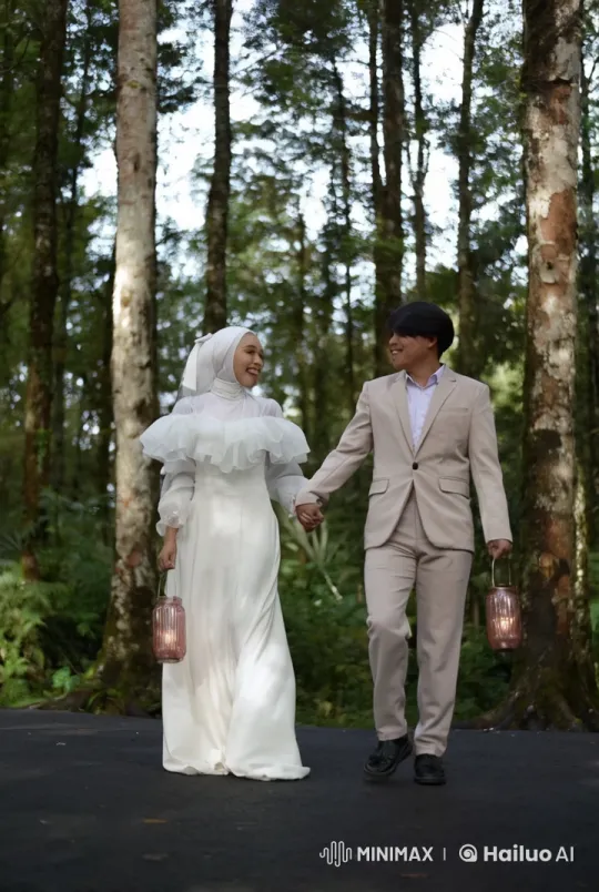 Forest Kungfu: Elegant Couple's Graceful Combat – AI Generated Video | Hailuo AI