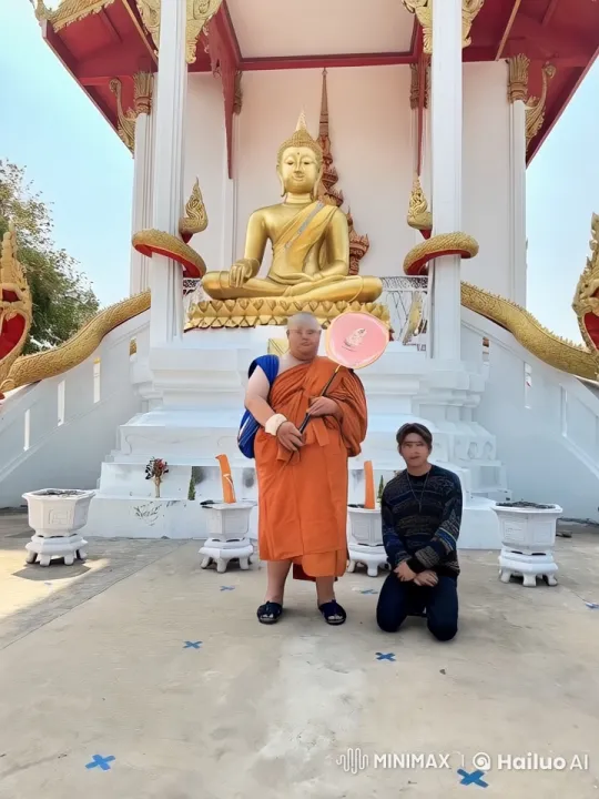 Monk and Student Practice Kung Fu in Temple – AI Generated Video | Hailuo AI