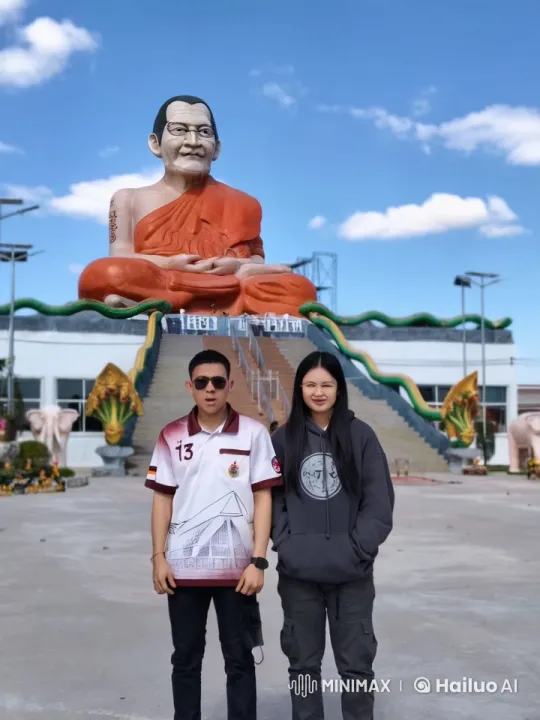 Martial Arts Showdown in Front of a Giant Monk Statue – AI Generated Video | Hailuo AI