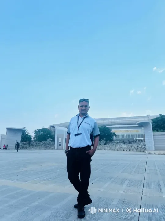 Country-Style Individual Struts confidently stride against the backdrop of modern architecture – AI Generated Video | Hailuo AI
