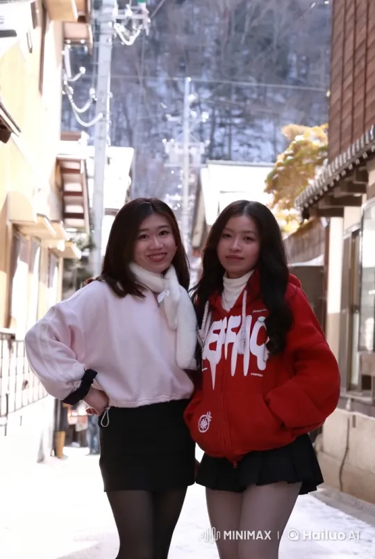 Kung Fu Fight in Snowy Alley Between Two Women – AI Generated Video | Hailuo AI