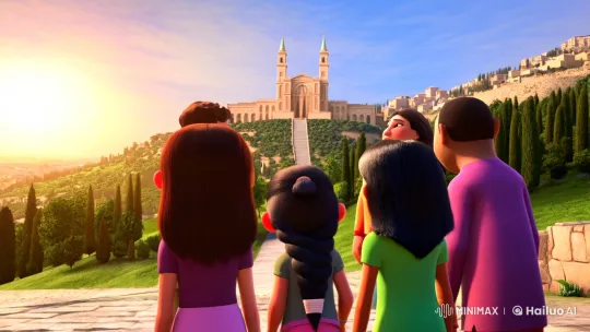Children's Spiritual Journey on the Mount of Olives – AI Generated Video | Hailuo AI