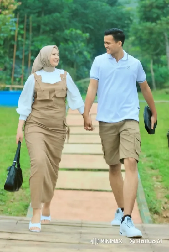 Couple's Synchronized Kungfu in Peaceful Park – AI Generated Video | Hailuo AI