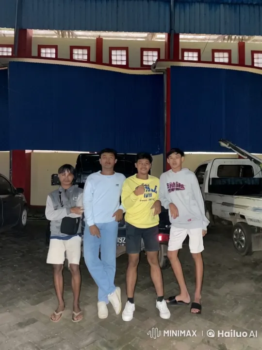 Youthful Friends Perform Martial Arts in Parking Area – AI Generated Video | Hailuo AI