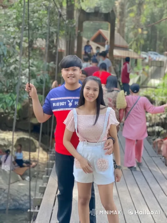 Couple Displays Impressive Kung Fu on Forest Bridge – AI Generated Video | Hailuo AI