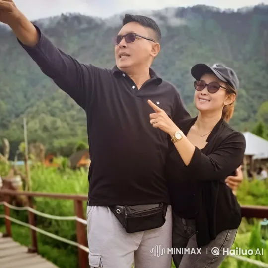 Couple Showcases Martial Arts in Scenic Landscape – AI Generated Video | Hailuo AI