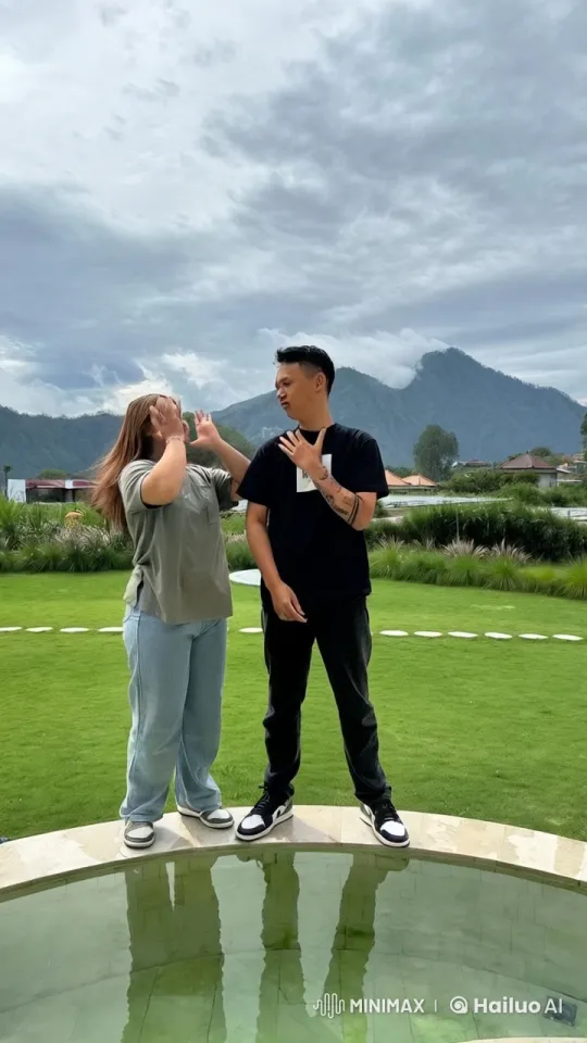 Kung Fu Duel in Mountainous Landscape – AI Generated Video | Hailuo AI