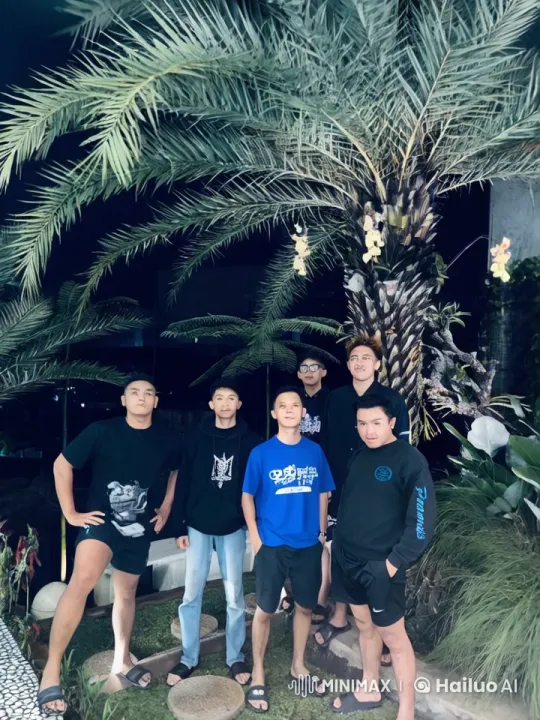 Friends Practice Kung Fu Under Palms – AI Generated Video | Hailuo AI