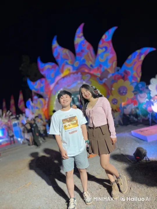Colorful Night Festival with Martial Arts Performance – AI Generated Video | Hailuo AI