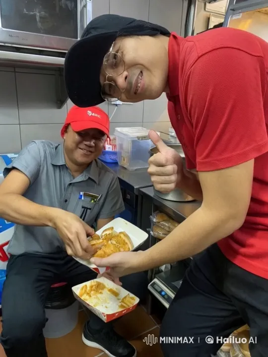 KFC Employees Engage in Playful Kungfu Fight – AI Generated Video | Hailuo AI