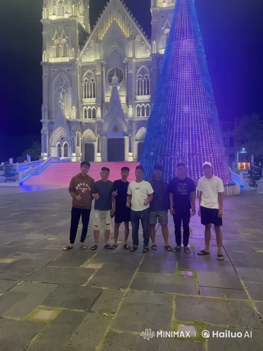 Christmas Martial Arts Display in Front of Cathedral – AI Generated Video | Hailuo AI