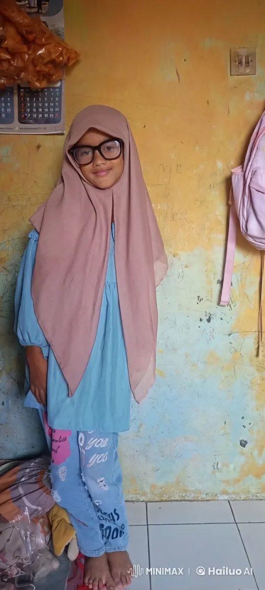 Young Girl in Colorful Room with Calm Presence – AI Generated Video | Hailuo AI