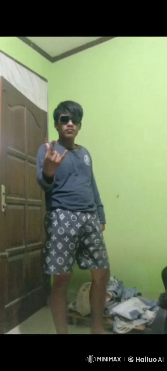 Young Man Poses as Kungfu Ninja in Cluttered Room – AI Generated Video | Hailuo AI
