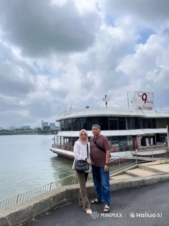 Couple Practicing Kung Fu on Riverbank with 'The 9' – AI Generated Video | Hailuo AI