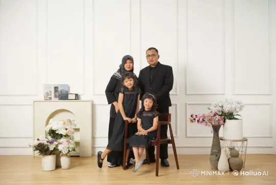 Family Demonstrates Martial Arts Skills in Elegant Setting – AI Generated Video | Hailuo AI