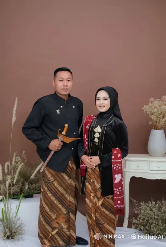Traditional Indonesian Couple Showcases Martial Arts and Tenderness – AI Generated Video | Hailuo AI