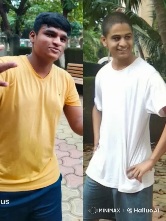 Young Men Share Affectionate Kiss in Greenery – AI Generated Video | Hailuo AI