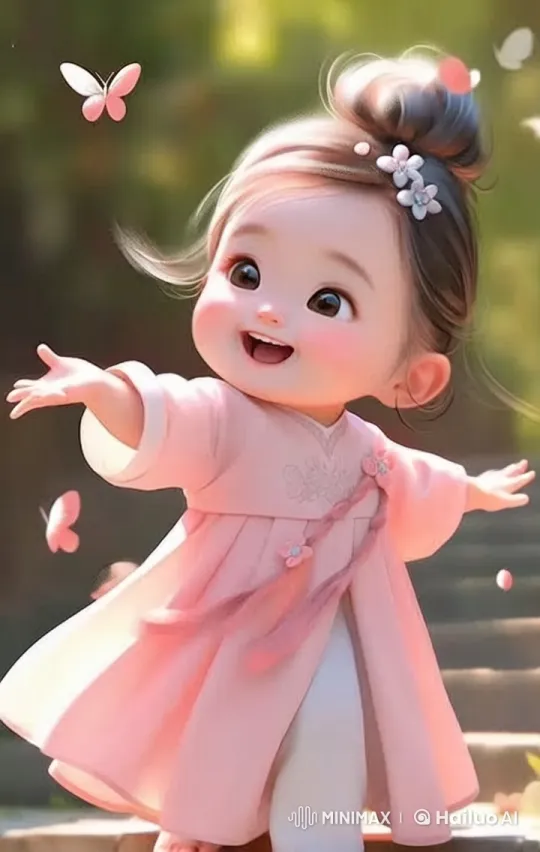 Joyful Child Dancing with Animals in Enchanted Garden – AI Generated Video | Hailuo AI