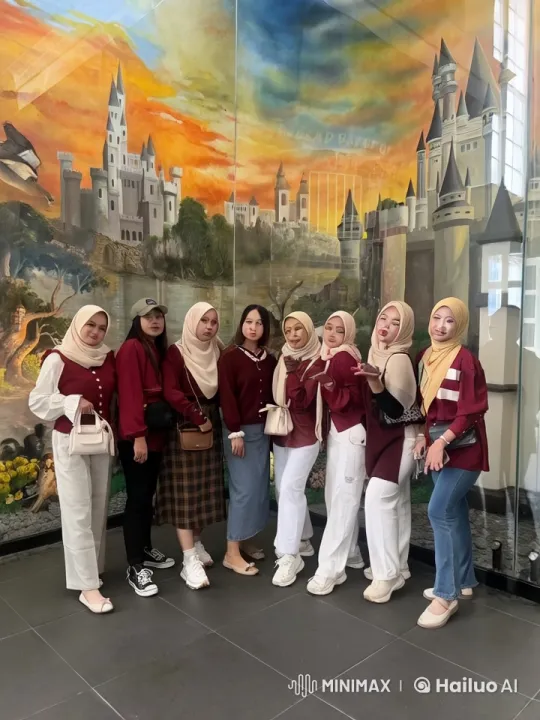 Women Perform Synchronized Kungfu in Front of Mural – AI Generated Video | Hailuo AI