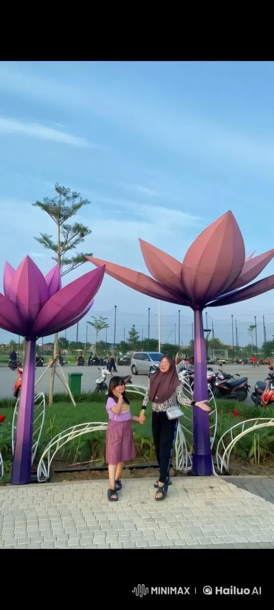 Woman and Girl Joyfully Practice Kungfu in Park – AI Generated Video | Hailuo AI
