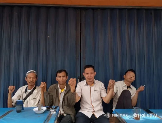 Four Men Display Friendship and Fun at a Blue Table – AI Generated Video | Hailuo AI