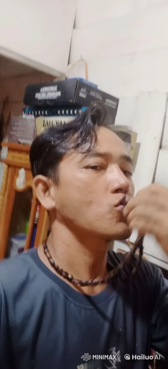Man Reflects on Tiger Figurine with Tenderness – AI Generated Video | Hailuo AI